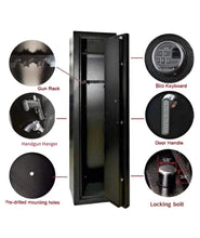 Gun Safe Rifle Cabinet with Quick Access Biometric Lock and Backup Keys - Southeastern Safes